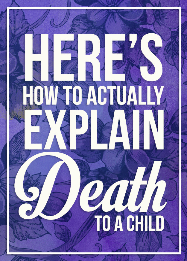 how to explain death to a child