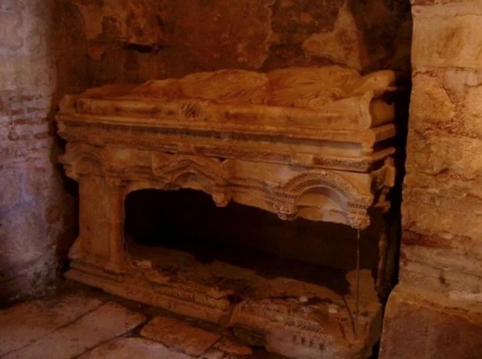 The original tomb of St. Nicholas in Myra.